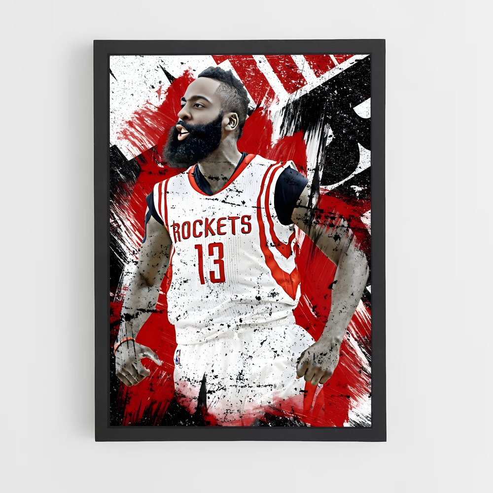 Poster Beard Power – affiche Basketball (vue 2)